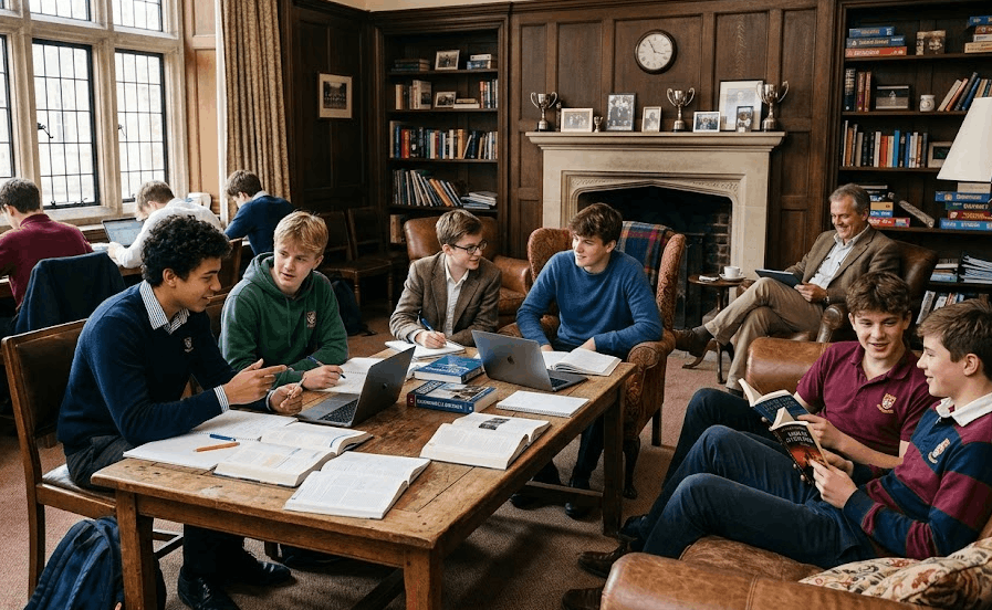 Cómo es la vida dentro de un internado británico masculino